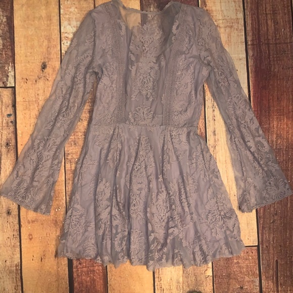 Free People Reign Over Me Dress Mauve Purple (Sx) - Picture 7 of 8